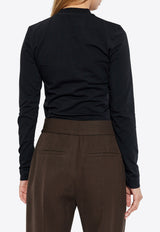 Jacquemus Gros Grain Long-Sleeved Slim T-shirt TSW00155 AJ00124-990