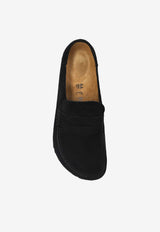 Birkenstock Naples Wrapped Suede Slippers Black 1030795 0-BLACK