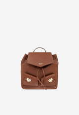 Ferragamo Mini Leather Backpack Brown 220941 BACKPACK 785887-NEW COGNAC