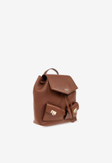 Ferragamo Mini Leather Backpack Brown 220941 BACKPACK 785887-NEW COGNAC