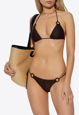 Zimmermann Coco Texture Ring Bikini Brown 4386WSS254 0-CHO