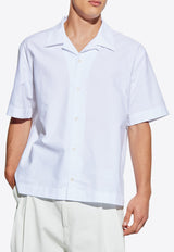 Givenchy Short-Sleeved Buttoned Shirt White BM616 J15H7-100
