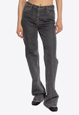 Etro Pegaso Straight-Leg Jeans Gray WRNB0026 AD311-S9095