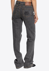Etro Pegaso Straight-Leg Jeans Gray WRNB0026 AD311-S9095