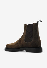 Jimmy Choo Reggie Suede Chelsea Boots Brown REGGIE CHELSEA BOOT SVV-UMBER