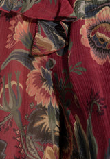 Etro Printed Ruffled Mini Dress Red WRHA0397 99SADF3-X0865