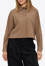 Max Mara Ricordo Wool Boxy Cropped Jacket Brown RICORDO 2521196021-005