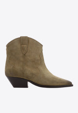 Isabel Marant Dewina Western Ankle Boots Brown 23PBO0002FAA1A03S50TA_82127