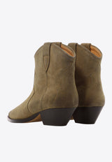 Isabel Marant Dewina Western Ankle Boots Brown 23PBO0002FAA1A03S50TA_82127