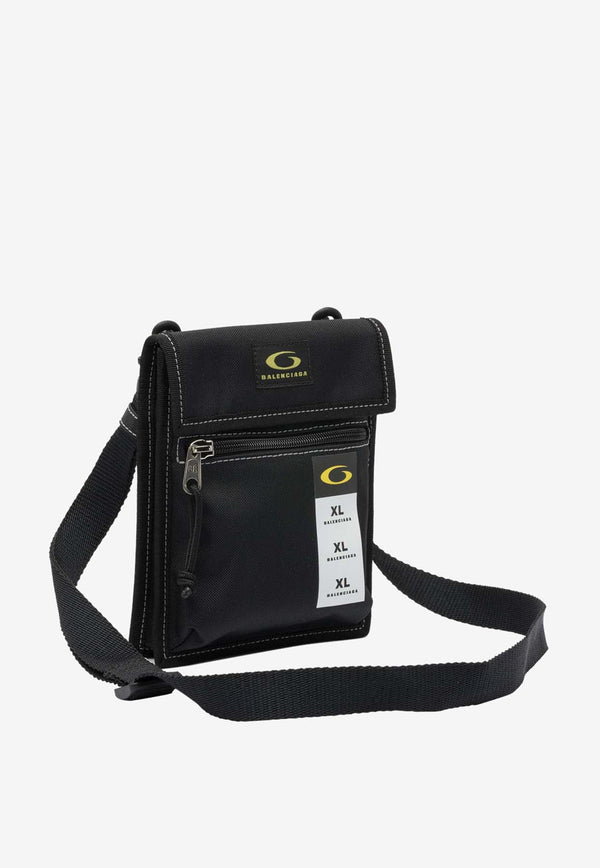 Balenciaga Explorer Pouch Bag with Strap Black 6559822ABZF1078_82421