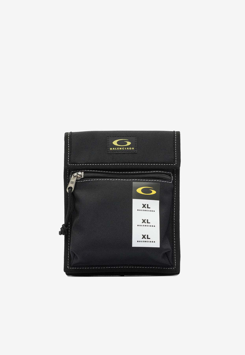 Balenciaga Explorer Pouch Bag with Strap Black 6559822ABZF1078_82421