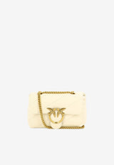 PINKO Small Love Puff Crossbody Bag in Nappa Leather Cream 100039A0F2Z14Q_82651