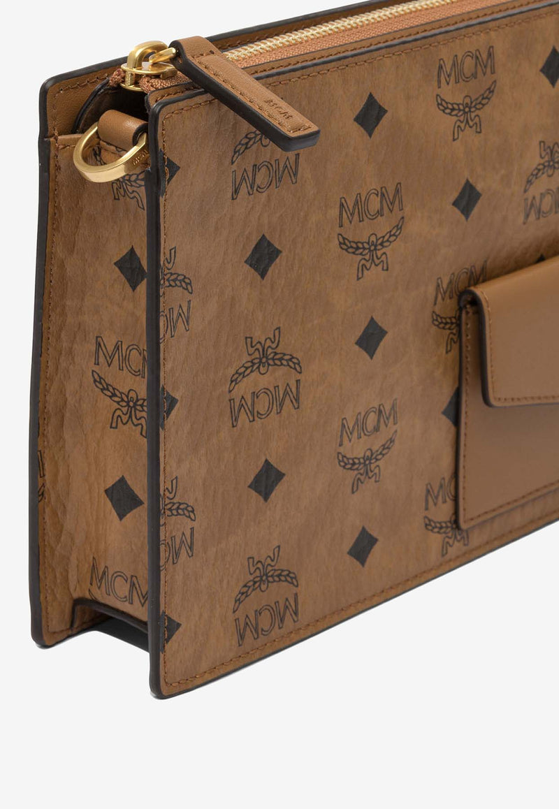 MCM Aren Standing Crossbody Bag Cognac MMRFATA01COGNAC_82180