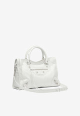 Balenciaga Medium Le City Leather Tote Bag White 8230582AA9S9104_82522