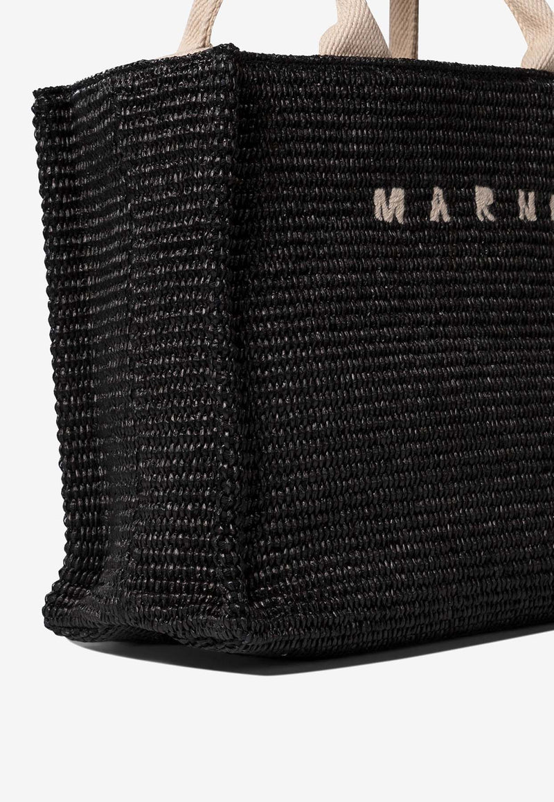 Marni Small East-West Raffia Tote Bag Black SHMP0077U0P3860Z1Q44_ca4cf929-40a9-4405-bdce-7822604c944c