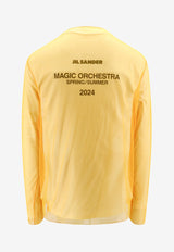 Jil Sander Long-Sleeved Printed T-shirt Yellow J22FV0110JTN325_832_Orange_29844026