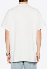 Balenciaga 3B Liquified Logo Print T-shirt White 787349TRVS8_9081_DIRTYWHITEBLACK_32772854