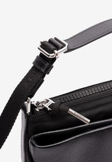 Givenchy Voyou Grained Leather Messenger Bag Black BKU04WK1ZV_001_Black_32772772