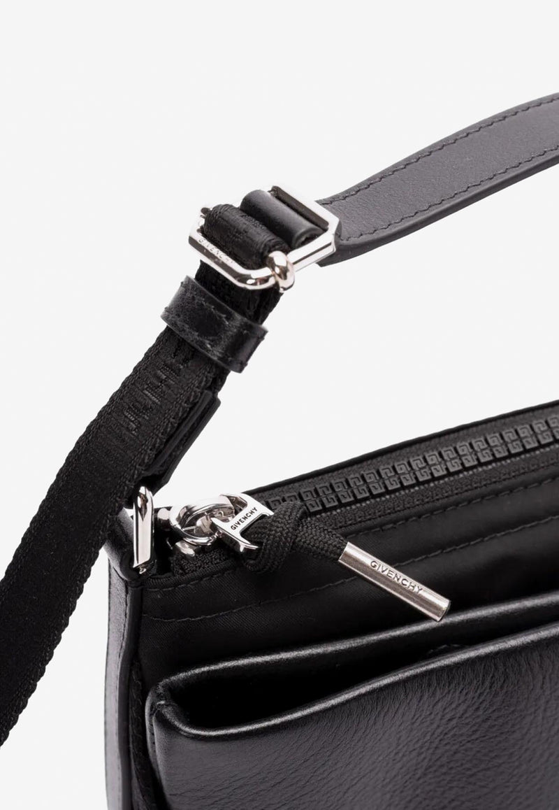 Givenchy Voyou Grained Leather Messenger Bag Black BKU04WK1ZV_001_Black_32772772