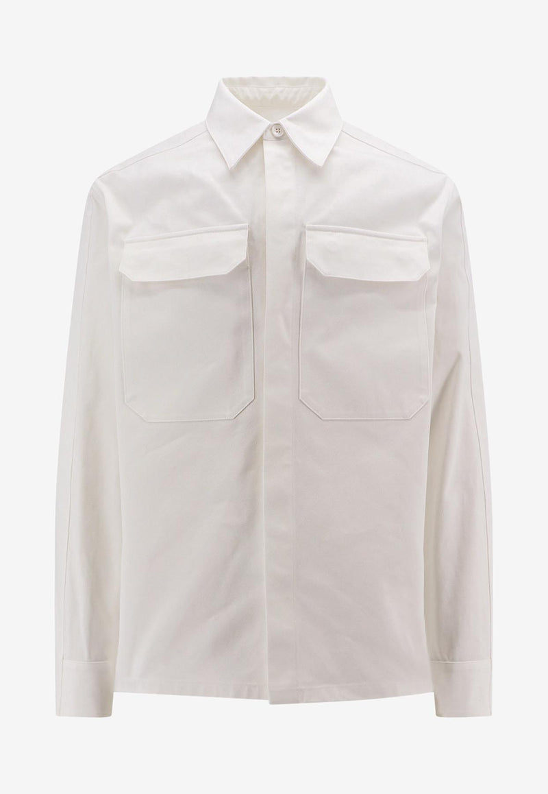 Jil Sander Long-Sleeved Shirt with Flap Pockets White J22DL0213J45217_100_White_29844320
