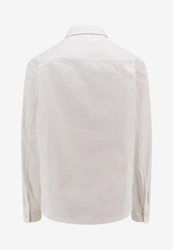 Jil Sander Long-Sleeved Shirt with Flap Pockets White J22DL0213J45217_100_White_29844320