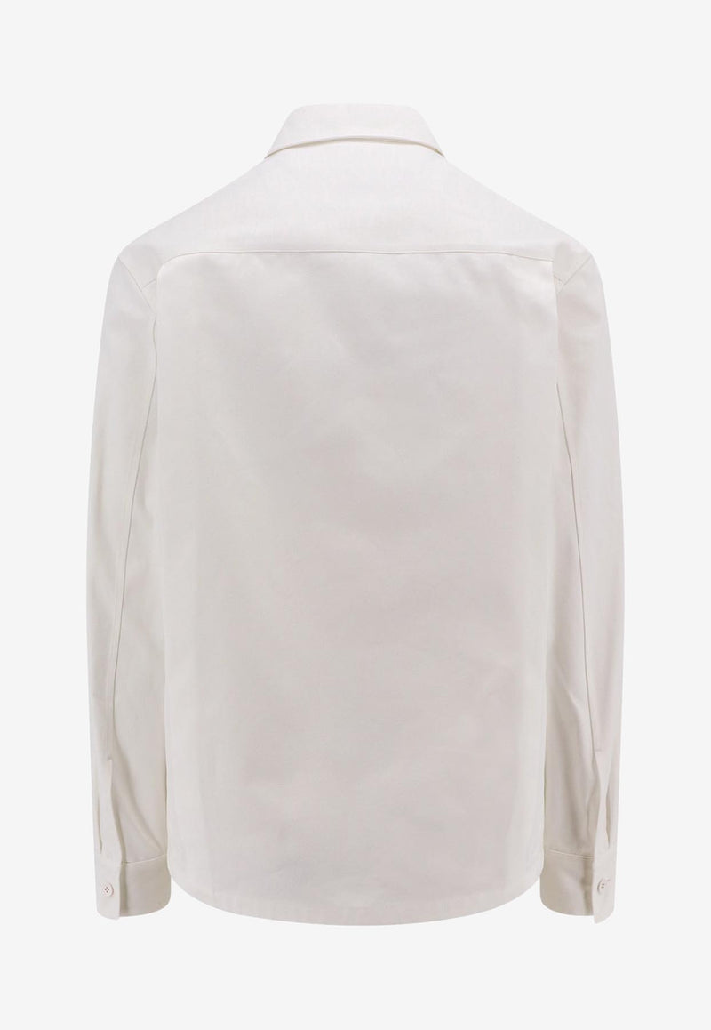 Jil Sander Long-Sleeved Shirt with Flap Pockets White J22DL0213J45217_100_White_29844320