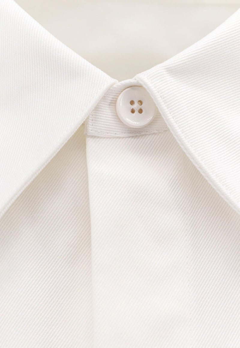 Jil Sander Long-Sleeved Shirt with Flap Pockets White J22DL0213J45217_100_White_29844320