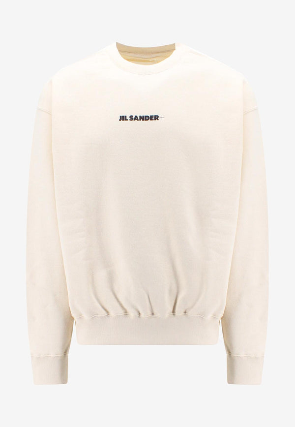 Jil Sander Logo Print Crewneck Sweatshirt Beige J47GU0001J20010_279_Beige_29846885