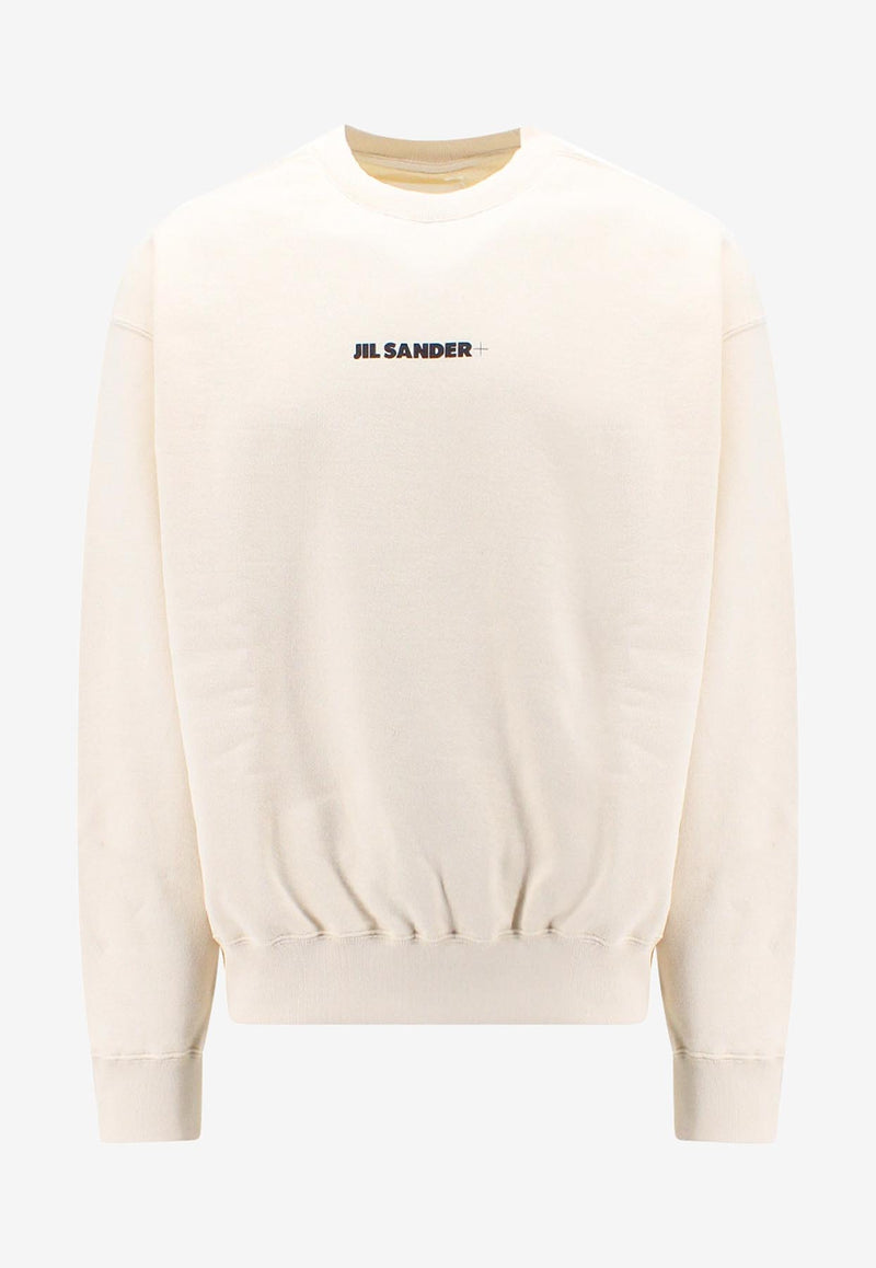 Jil Sander Logo Print Crewneck Sweatshirt Beige J47GU0001J20010_279_Beige_29846885