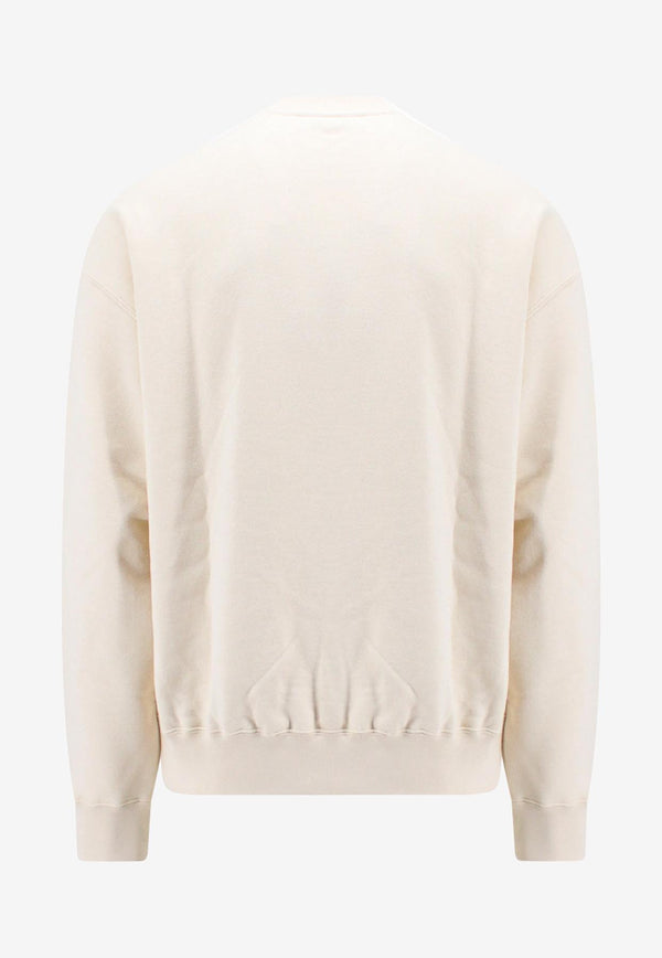 Jil Sander Logo Print Crewneck Sweatshirt Beige J47GU0001J20010_279_Beige_29846885