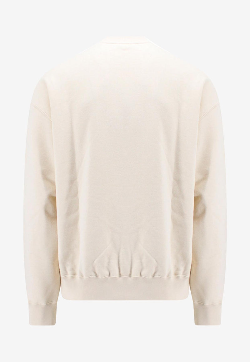 Jil Sander Logo Print Crewneck Sweatshirt Beige J47GU0001J20010_279_Beige_29846885