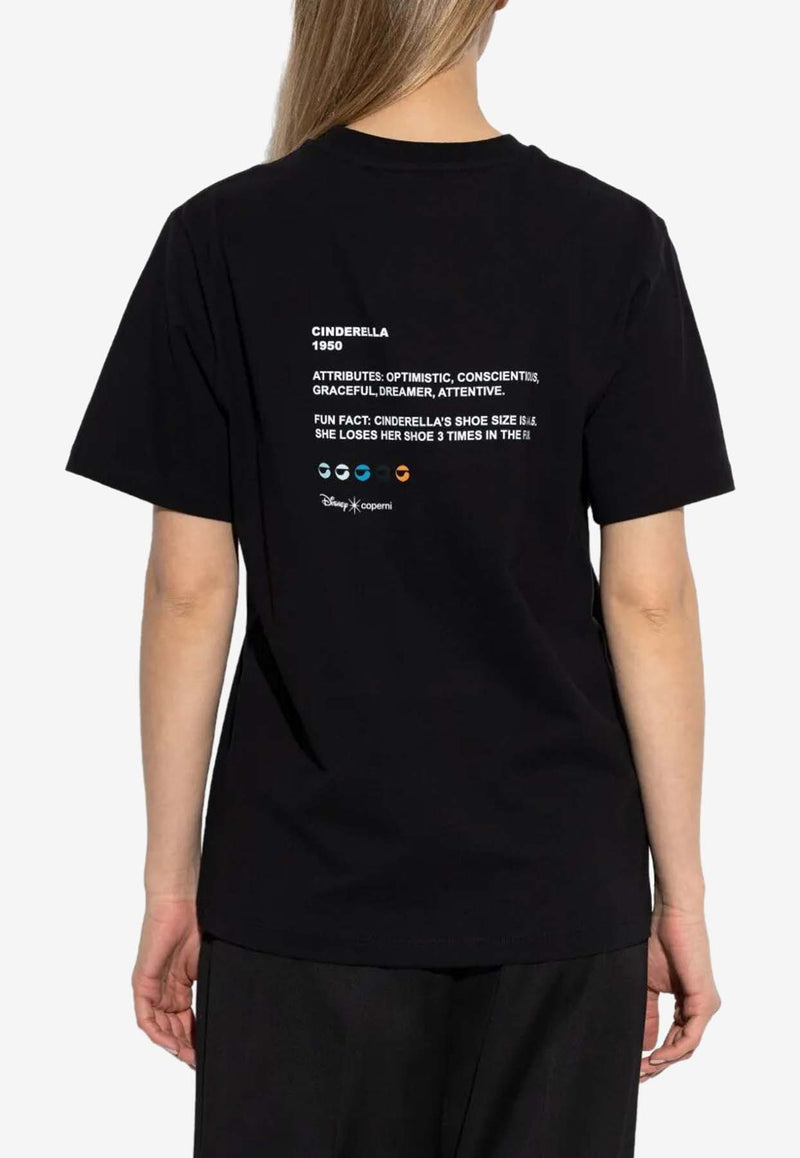 Coperni X Disney Cinderella T-shirt Black DJS03F5036CIN_BLK_Black_32772308