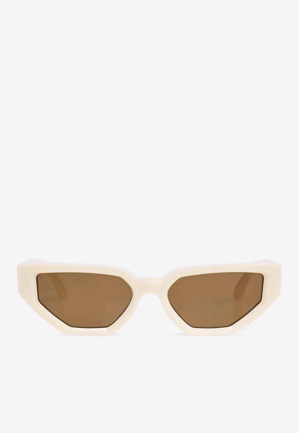 Golden Goose DB Jackie Rectangular Sunglasses Brown GUA00257A000708_15674_BEIGE/HONEY_32774268