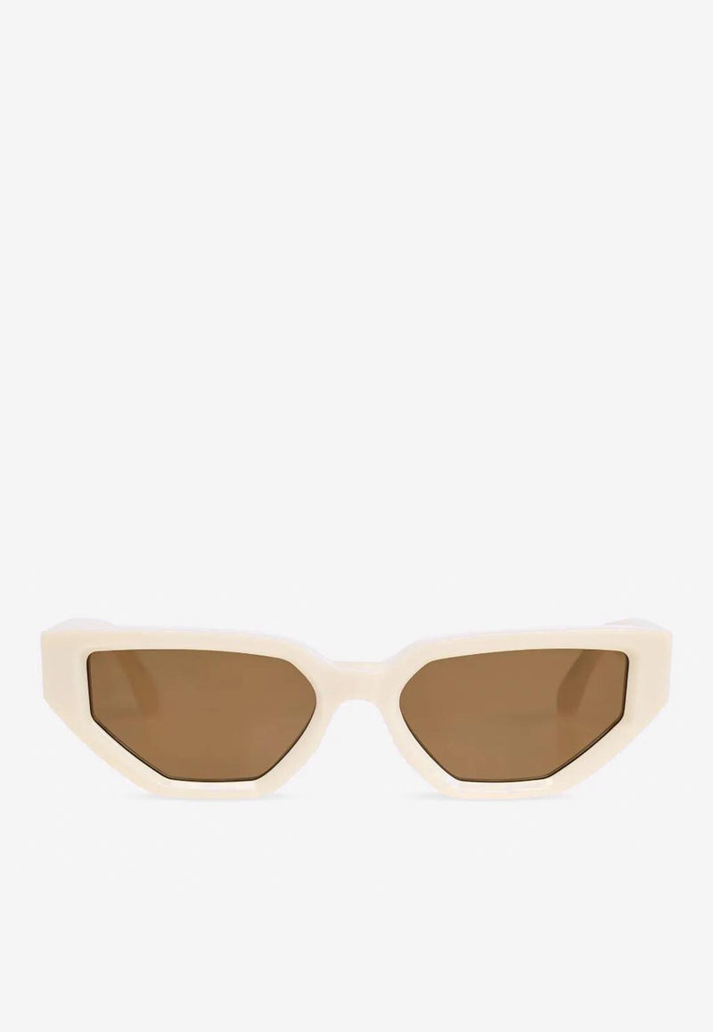 Golden Goose DB Jackie Rectangular Sunglasses Brown GUA00257A000708_15674_BEIGE/HONEY_32774268