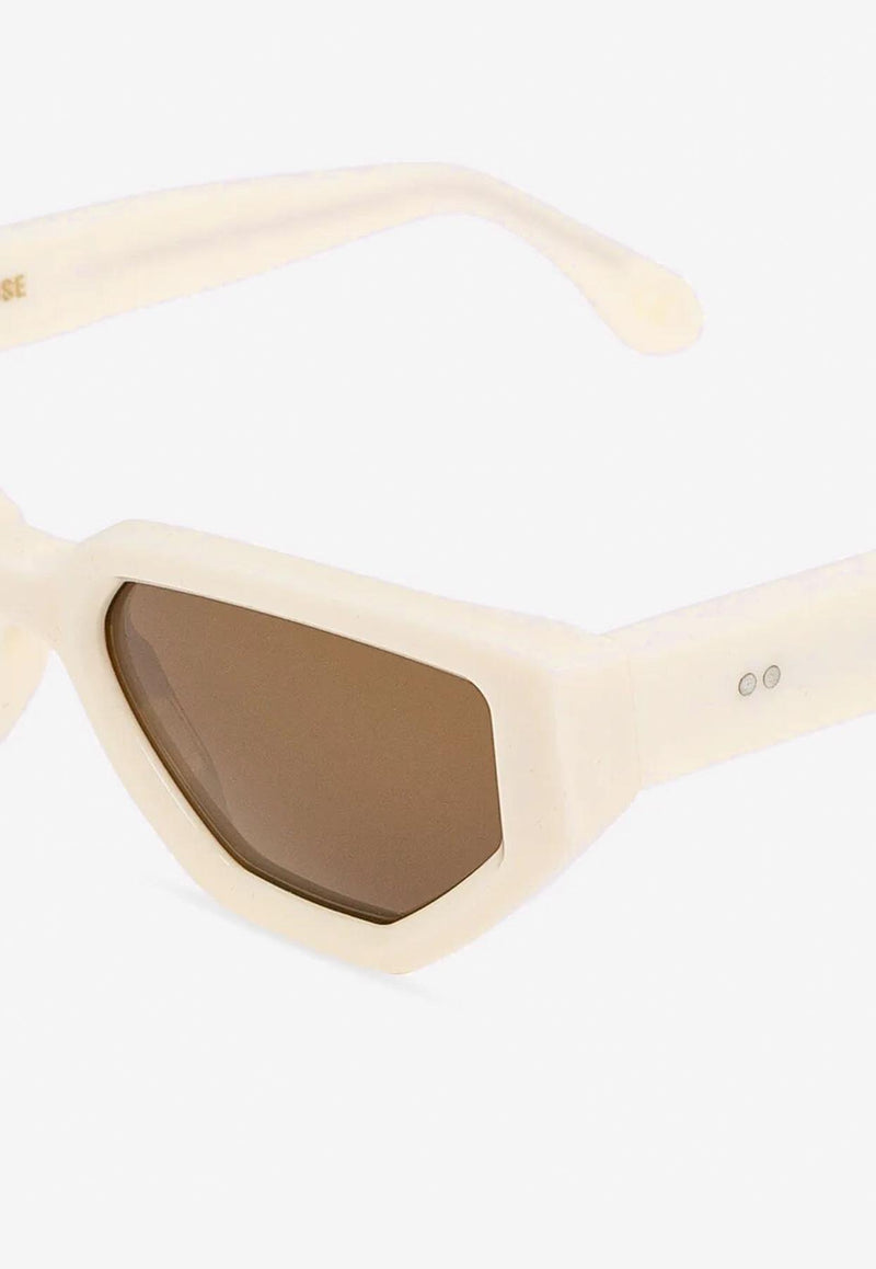 Golden Goose DB Jackie Rectangular Sunglasses Brown GUA00257A000708_15674_BEIGE/HONEY_32774268