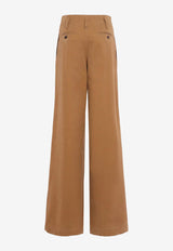 Chloé Essential Wide-Leg Pants Brown CH25APA11365208_Mustard Brown_32772864
