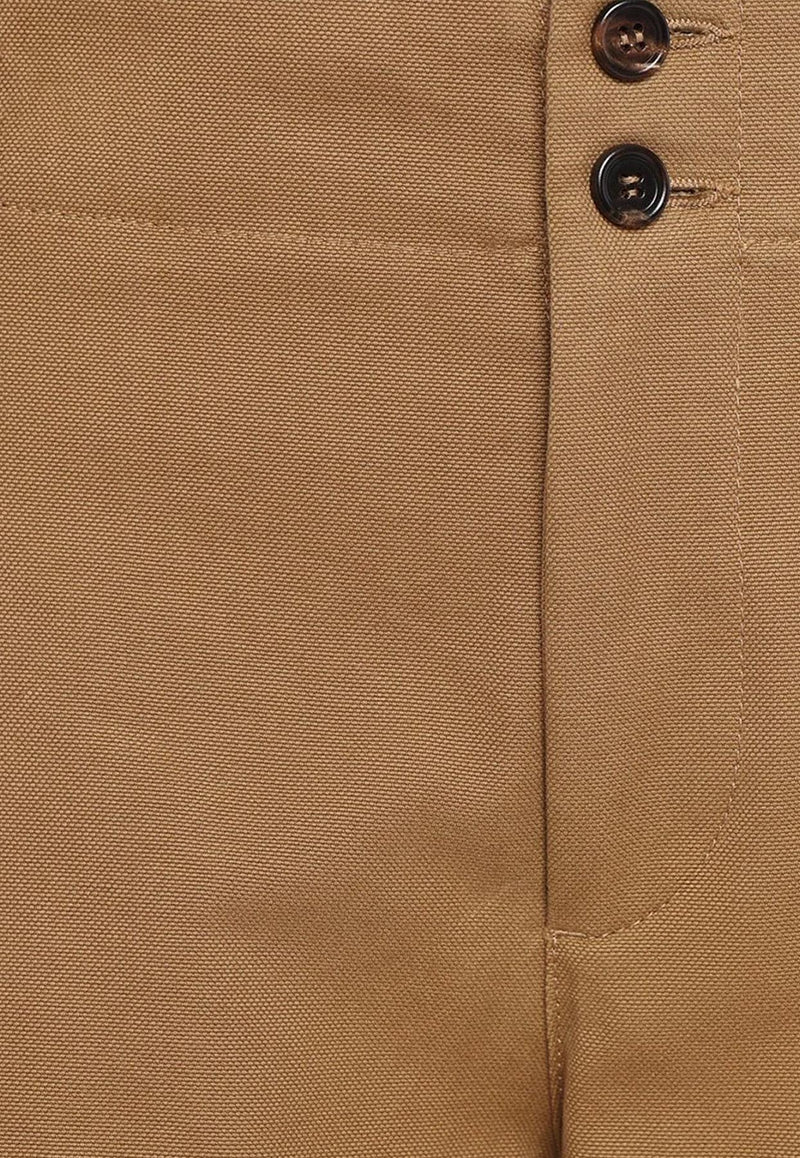 Chloé Essential Wide-Leg Pants Brown CH25APA11365208_Mustard Brown_32772864