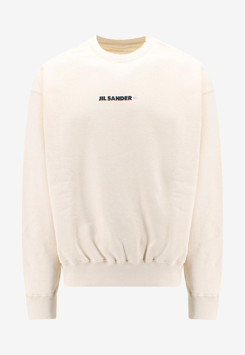 Jil Sander Logo Print Crewneck Sweatshirt Beige J47GU0001J20010_279_Beige_29848554