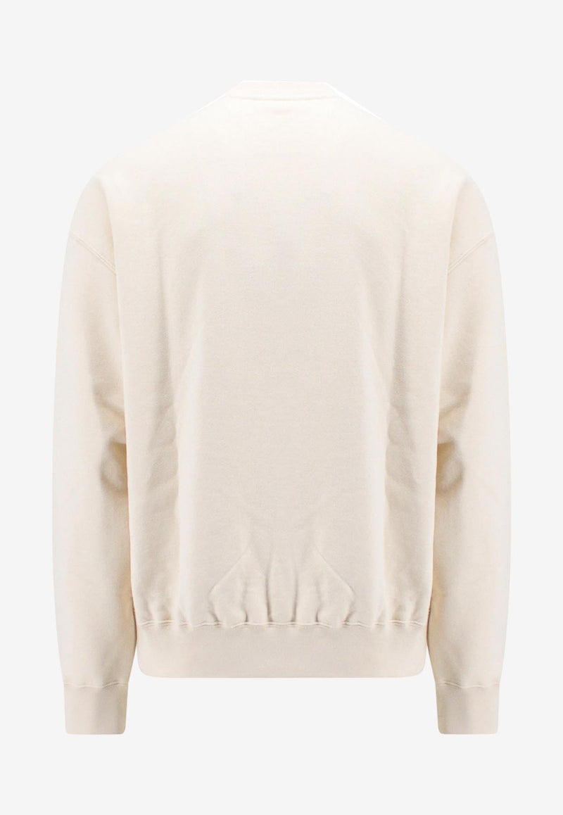 Jil Sander Logo Print Crewneck Sweatshirt Beige J47GU0001J20010_279_Beige_29848554