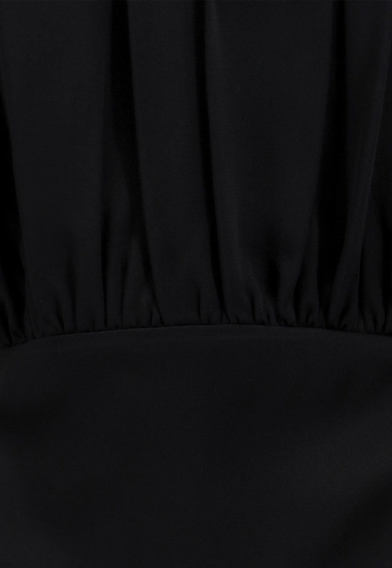 Jil Sander Satin Draped Midi Dress Black J01CT0161J76018_001_Black_29846974