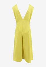 Jil Sander Satin Draped Midi Dress Yellow J01CT0161J76018_341_Yellow_29845134