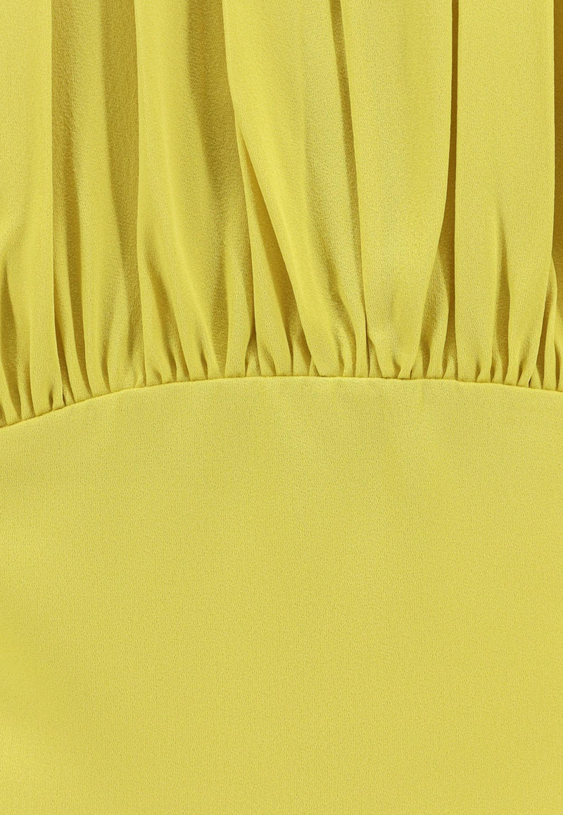 Jil Sander Satin Draped Midi Dress Yellow J01CT0161J76018_341_Yellow_29845134