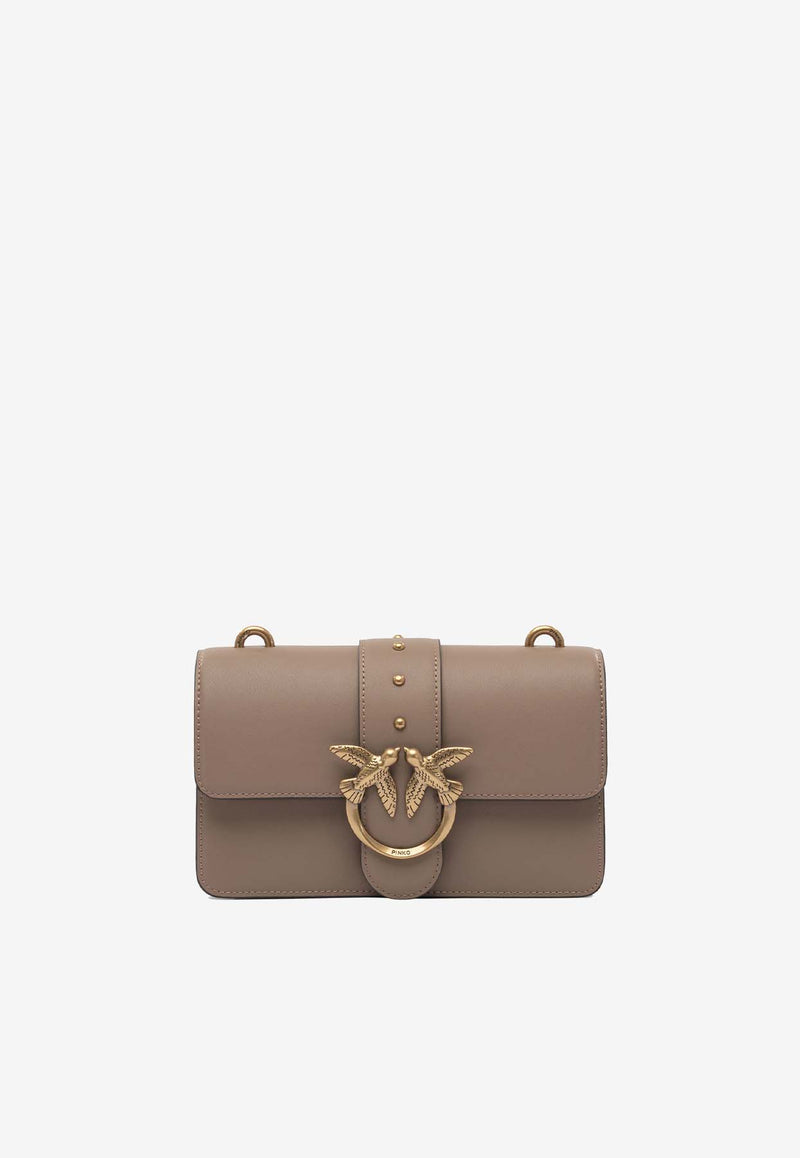 PINKO Mini Love One Leather Shoulder Bag Beige 105856A0F1D01Q_0932e491-45c3-4110-8191-148a84b169b5