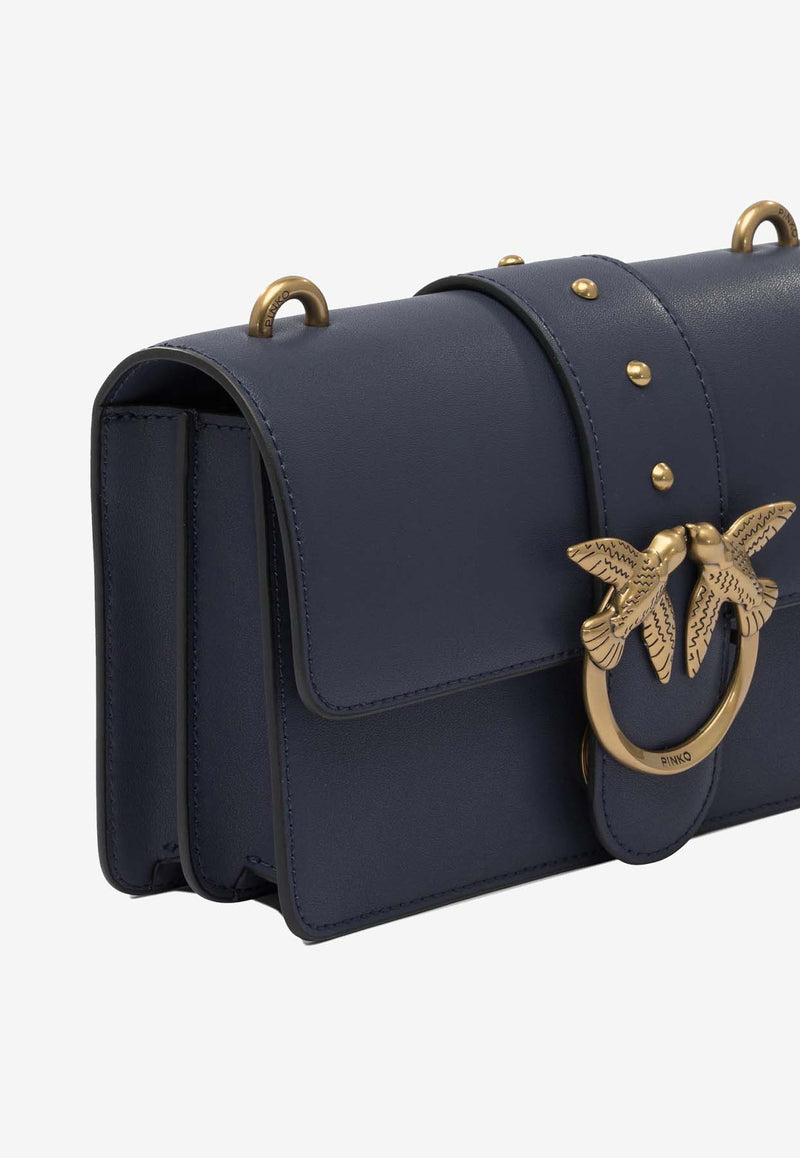 PINKO Love One Crossbody Bag Blue 105856A0F1G08Q_86607c5c-dec2-4047-bf44-21159a009aaa