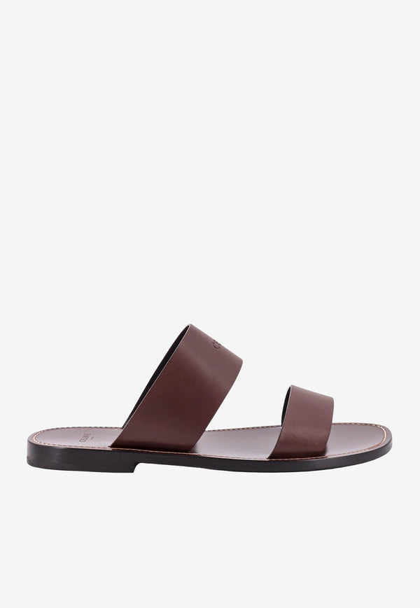 Celine Lerins Leather Sandals Brown 353893778C_19DK_Brown_29853207
