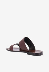 Celine Lerins Leather Sandals Brown 353893778C_19DK_Brown_29853207