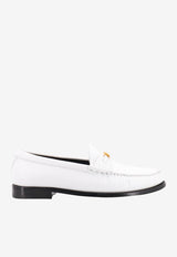 Celine Triomphe Leather Loafers White 334773602C_01BC_White_29851866