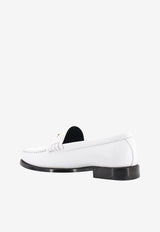 Celine Triomphe Leather Loafers White 334773602C_01BC_White_29851866