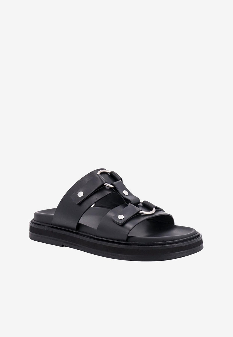 Celine Tippi Leather Sandals Black 353913778C_38NO_Black_29851995