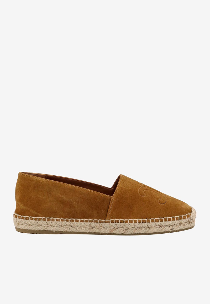 Celine Logo Suede Espadrilles Brown 359633003C_19DT_Brown_29850968